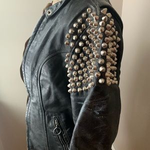 Vintage Studded Leather Jacket